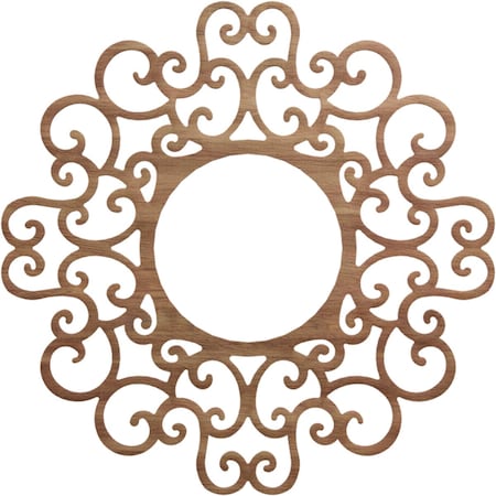 Ekena Millwork Reims Wood Fretwork Pierced Ceiling Medallion, Walnut, 40"OD x 15 1/4"ID x 1/4"T CMWP40X40X0250REWA
